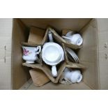 Boxed Richmond China Floral Decorated 16 piece Coffee set