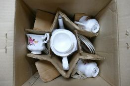 Boxed Richmond China Floral Decorated 16 piece Coffee set