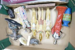 A collection of Egyptian Theme & similar Resin Figures