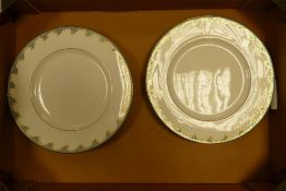 Six Royal Doulton Marlborough Patterned Dinner plates