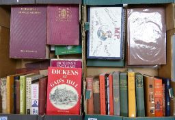 A Collection of Antiquarian Books to include many books of Chalres Dickens and critical works on