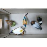 A collection of Beswick Animals to include Peter Scott Pochard, Penguin & Chick , Wren & Pheasant (