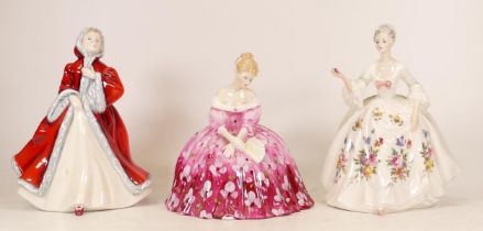 Three Royal Doulton Lady Figures to include Rachel HN2936, Victoria HN2471 and Diana HN2468 (3)