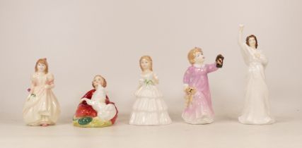 Royal Doulton lady figures to include Au Revoir HN3729, Time for Bed HN3762, Julie HN2995, Home