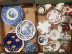A Mixed Collection of Ceramic Items to include Victorian and Later Plates and Bowls, Royal Albert