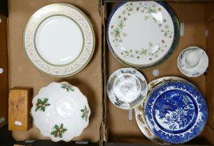 A Mixed Collection of Ceramic Plates to include Six Minton Aragon Dinner Plates, Royal Doulton