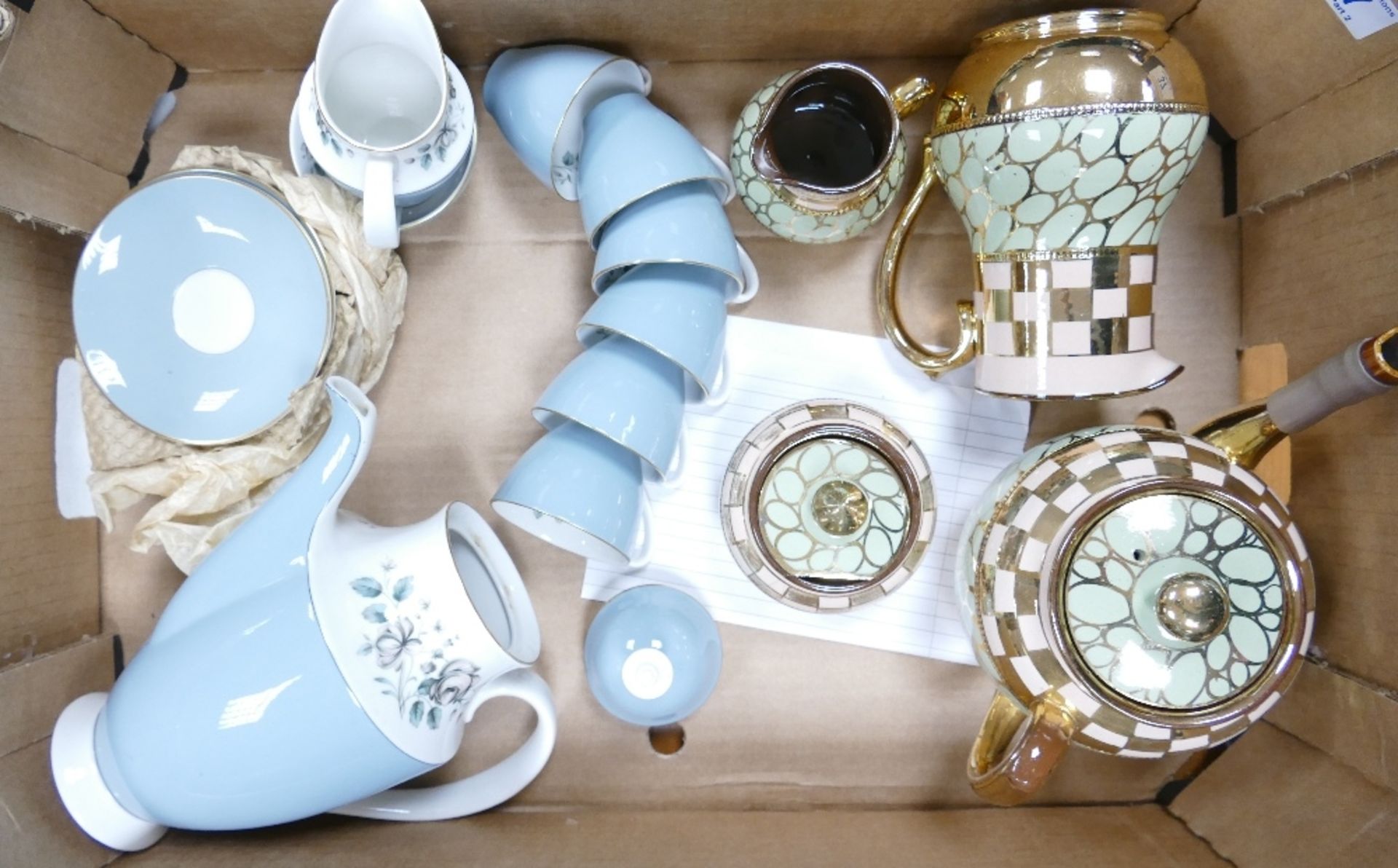 A mixed collection of items to include Sadler Art Deco Earthenware Tea Set & Royal Doulton Rose