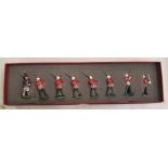 Boxed W Britain Metal Soldiers Royal Scots Marching