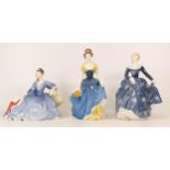 Three Royal Doulton Lady Figures to include Fragrance HN2334, Melanie HN2271 and Elise HN2429 (3)