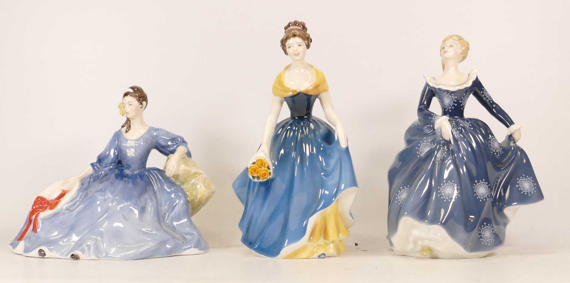 Three Royal Doulton Lady Figures to include Fragrance HN2334, Melanie HN2271 and Elise HN2429 (3)