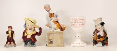 A mixed collection of items to include 2nd Royal Doulton Large Character figure Thanks Doc Hn2731,