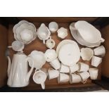 A collection of Shelley tea and coffee ware items to include coffee pots, coffee cups and saucers,
