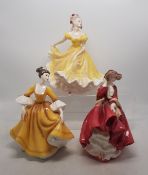 Three Royal Doulton Lady Figures to include Top O' The Hill HN1834, Ninette HN2379 and Stephanie