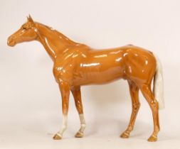 Large Beswick Palomino Racehorse