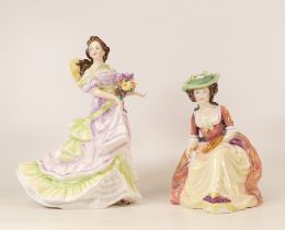 Royal Doulton Seconds Figures Summertime Hn3478 & Kathleen Hn2933(2)