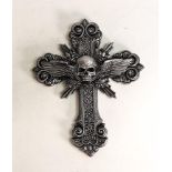 Nemesis Now Gothic Death Skull Wall Plaque, height 30cm