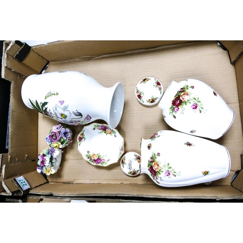 A mixed collection of items to include Royal Albert Old Country Rose