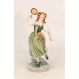 Royal Doulton prestige figure Elsie Maynard HN2902, Stress crack across base up the wall at the