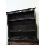 Victorian Mahogany bookcase / cupboard 112cm H x 106cm W