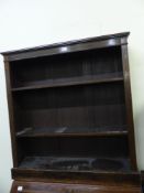 Victorian Mahogany bookcase / cupboard 112cm H x 106cm W