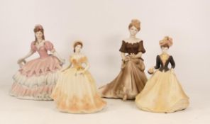 Four Coalport Figures to inlcude Beau Monde Berenice, Jo, Age of Elegance Royal Gala and Special