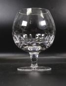 Four Boxed Ajka Lead Crystal Large Hi ball Brandy Glasses, height 14cm(4)