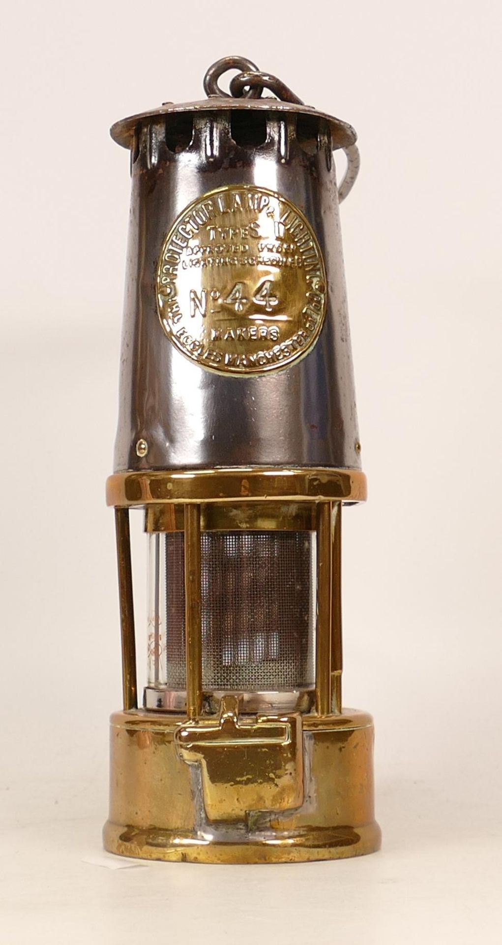 No. 44 Eccles Manchester Co. Ltd. Protector Lamp & Lighting Type S L. Height: 24.5cm