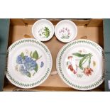 A collection of Portmeirion Botanic patterned items including dinner plates, finger bowls etc