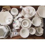 A large collection of Aynsley Pembroke, Rose Garden, Cottage Garden pattern items to include