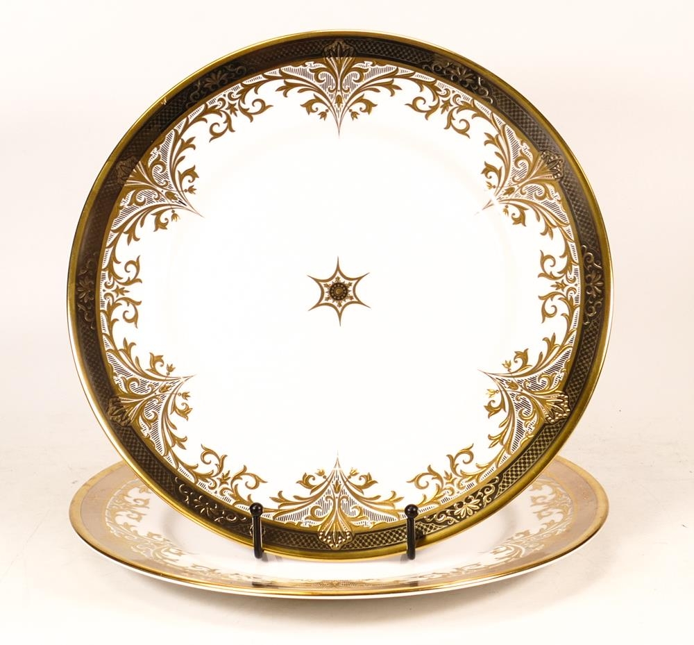 De Lamerie Fine Bone China heavily gilded Silver & Gilt Rimmed Plates, specially made high end