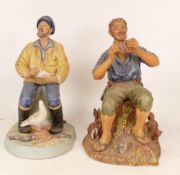 Two Royal Doulton Matte Character Figures to include The Seafarer Hn2455 and Dreamweaver Hn2283 (2)