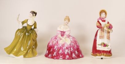 Royal Doulton Seconds Figures Victoria Hn2471, Old Country Roses Hn3692 & Simone Hn2378(3)