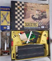 Boxed Tri-Ang vintage Scalextric Grand Prix Series (incomplete) together with a boxed 'Frog'