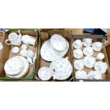 A large collection of Mayfair Floral Decorated Tea & Dinner Ware including cups & saucers, teapot,