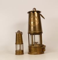 Two Eccles Type Miners Lamps to include one Protector Lamp & Lighting Co. Type 6 M & Q Safety Lamp