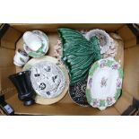 A mixed collection of items to include Royal Doulton series Ware plates, Aynsley Floral Decorated