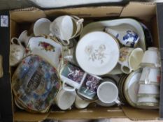 A Mixed Collection of Ceramic Items to include Royal Albert Old Country Roses, Royal Doulton