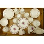 A lot containing two part teasets, Duchess China "Marie" and Queen Anne floral part set.