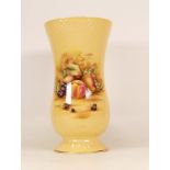 Aynsley Orchard Gold Vase. Height: 25cm