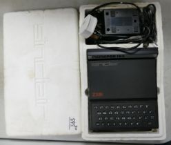 Sinclair ZX81 with Memopak 16k in original styrofoam housing. Untested