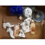 A Small Collection of Ceramic Items to inlcude Hammersley Strawberry Pot Pourri Pot, Beswick Bird