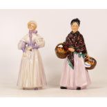 Royal Doulton The Orange Lady HN1759 together with Goebel Gentle Thoughts 1835.
