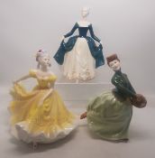 Three Royal Doulton Lady Figures to include Ninette HN2379, Garce HN2318 (seconds) and Regal Lady