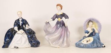 Three Royal Doulton Lady Figures to include Laurianne HN2719, Pensive Moments HN2704 and