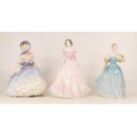 Three Royal Doulton Lady Figures to include Alice HN3368, Hope HN4097 and Enchantment HN2178 (3)
