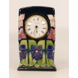 Moorcroft Violet Pattern Mantle Clock