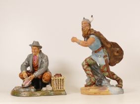 Royal Doulton Seconds Figures Matt Viking Hn2375 & Bon Appetit Hn2444(2)