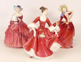 Three Royal Doulton Lady Figures to include Genevive HN1962, Autumn Breezes HN1934 and Stephanie