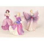 Three Royal Doulton Lady Figures to include Charlotte HN2421, Isadora HN29389 and Melissa HN2467 (3)