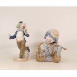 Lladro figure The Blues 5600 together with Nao figure Flower for My Lady (2)